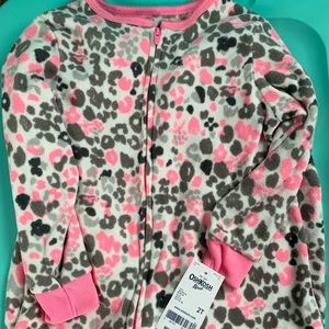 NEW- OSH KOSH Fleece Footie Pajamas